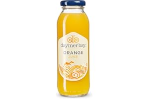 DAYMER BAY DRINKS Daymer Bay - Orange Juice, Refreshingly Fruity, Natural Ingredients, Not from Concentrate, Vegan, Gluten Free, 100% British Recyclable Packaging 24 x 250ml Glass Bottles