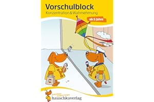 HAUSCHKA VERLAG Ubungsmaterial fur kindergarten und vorschule - t623 - vorschulblock - konzentration und wahrnehmung