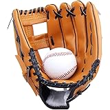 Yiiquan Unisex Guanti da Baseball, Softball, Pelle Outfield Guanto Addensare per Bambini Adulto