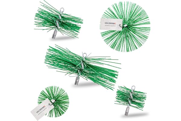 HOLZBRINK Hérisson de ramonage pour cheminée et poêle 225 mm brosse de nettoyage synthétique M12, 1 pc