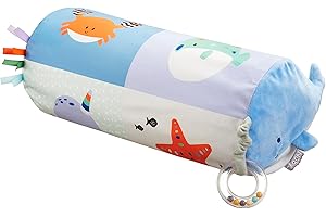 Nuby Ocean Friends Tummy Time Pillow - Early Development | Compact | Inflatable Pillow | Suitable from Birth