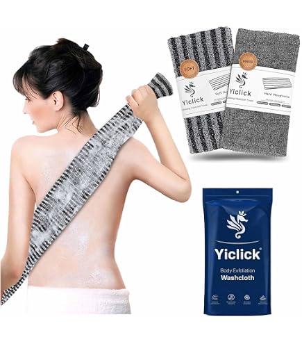 Peeling-Netz-Waschlappen 2er Set – 25x100 Cm, Nylon, Für Rücken & Körper, Tiefenreinigend