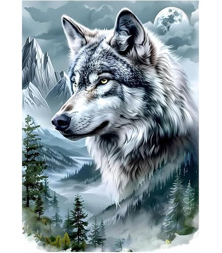 DIY 5D Diamond Painting Set,Wald Bären Voll Bohrer Produktbild-Vorschau 4