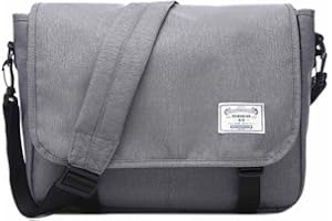 Neuleben Torba na ramię, męska, damska, wodoodporna, lekka, pasuje do laptopa o przekątnej ekranu 13,3", do szkoły, na rower, czas wolny