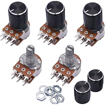 Potentiomètre D'Étanchéité RV097NS 5 Broches - Résistance B1K/5K/10K/20K/50K/100K/500K - Pour Audio Et Équipement Électrique