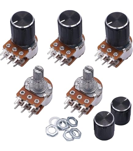 5 Potenziometri A Scorrimento Lineare B10K - Fader A Doppio Canale, Per Mixer, Controllo Volume, Applicazioni Audio