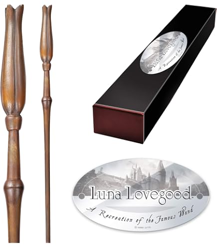 The Noble Collection - Varita De Parvati Patil De Harry Potter - Réplica Oficial De 36 Cm Con Caja De Presentación Y Soporte De Metal - Regalo Para Fans