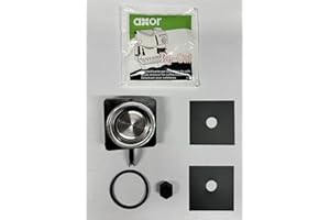 GENERICO Kit ricambi frog manutenzione - Vano porta cialda - Filtro Doccia acciaio - Dado - Oring cialda 44mm - Beccuccio - 2x spessore calibrato - Decalcificante Axor - 5x cialde assaggio