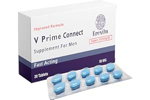 ErexOn - V Prime Connect 30 Tablets - 50mg Herbal Supplement for Men - Strong Effect - Performance & Enhancement Tablets for Men - Cordyceps Sinensis, Ashwagandha, Korean Ginseng, Maca Root, Zinc