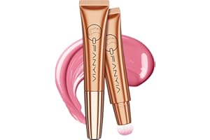 Greyghost Fard liquido 15ml, Fard liquido per il viso, Fard liquido per le guance, Fard traspirante con applicatore morbido (Blush #01)