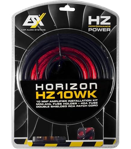 Kit Cavi Amplificatore Auto 6 GA - 5m Per Subwoofer, Alimentazione E Controllo