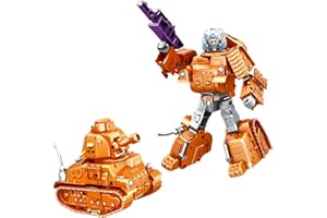 TUNJILOOL Transforming Robot Coche Juguetes, Tanque Robot Transform Figuras de Acción, Stem Aprendizaje Construcción Regalo de Cumpleaños para Niños y Niñas de 6 a 12 años