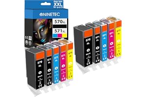 Skrivarpatroner kompatibla med PGI-570 XXL CLI -571 XXL för Canon Pixma MG5750, MG5751, MG5752, MG5753, MG6800, MG6850, MG685