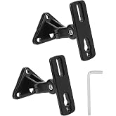 QWORK&reg; Set of 2 Universal Wall Brackets for Speakers, 180&deg; Tilt and Swivel, Maximum Load 30 lbs
