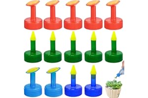 LIVESTN Bouteille Top Arrosage en Plastique, 16 Pack Bouchon Arrosoir Bouteille Usine Arrosage Spike pour 28mm Bouteilles en Plastique pour Semis Graine Bonsaï Plante Jardin Irrigation