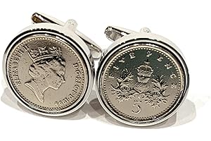 OCC OLD COIN CUFFLINKS Premium HT 1994 30th Silver wedding Anniversary 30 year Silver birthday/Anniversary 1994 Coin cufflinks