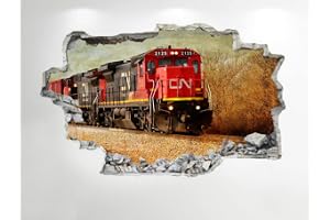 Tren adhesivo pared 3D Aspecto - Niños sovsal Infantil Z614