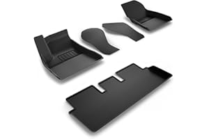 Spigen Tesla Model 3 Highland 2024 WeatherBloc Alfombrillas Antideslizantes, Impermeables, diseñadas para Accesorios Model 3