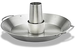 Supremery Edelstahl Hähnchenbräter, Hähnchenhalter mit abnehmbaren Aromabehälter, Zubehör für den Grill und Backofen