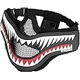 OneTigris X Storm Airsoft Mask Foldable Mesh Mask with Removable Shark Jaw Morale Patch