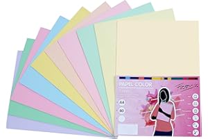 Fabrisa 16329-Papel 80G A4 250H Surtido Pastel