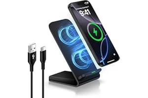 CEBKIT Google Pixel Wireless Charger Stand, 15W Schnelles Kabelloses Ladegerät Handy Ständer, Induktive Ladestation Wireless Charger für Google Pixel 10 9 Pro/8/7/6/5/Samsung Galaxy S25+/S24 FE/S23/S22/S21