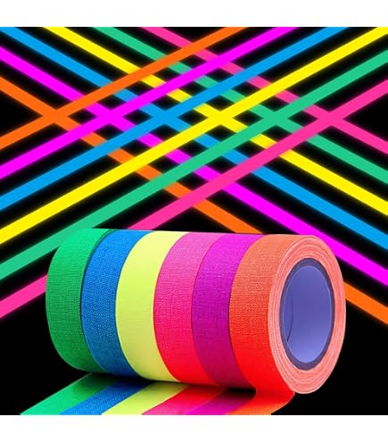 3 Guirlandes Étoiles Fluorescentes 12M - Décoration Lumineuse UV Pour Fêtes, Mariage Et Halloween