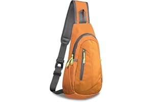 TITECOUGO Borsa a tracolla piccola per unisex, Arancione