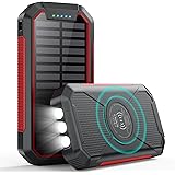 Feob Power Bank 26800mAh, 25W Ricarica Rapida USB C Caricabatterie Solare Portatile Dual QC 4.0 Uscita Batteria Esterna 15W R