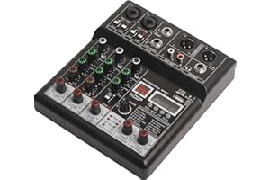 JINDAAUDIO 4 Channel Mixer Dj Mixers Audio Mixer Usb Sounds Mixing Board Music Mixers with 99 Kinds of DPS Digital Effects