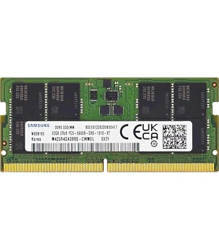 SAMSUNG 32GB DDR4 3200MHz PC4-25600 1.2V 2Rx8 260-Pin SODIMM