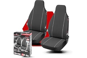 ‎WALSER Walser Auto-Sitzbezug Modulo, 2 Vordersitzbezüge, Universal Auto-Schonbezüge für Highbacksitze, Universal PKW-Sitzbezüge, Sitzschoner-Auto schwarz