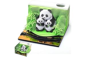 LYPPUL Kalendarz 3D na rok 2026, naklejka 3D na 2026 rok, kalendarz pandy 2026, blok na rzep i notatki, naklejka na biurko i rzeźba, kalendarz tygodniowy LED