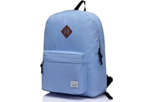 VASCHY Sac à Dos Scolaire, Léger Hydrofuge Sac à Dos Homme Cartable Femmes Enfants Garçon Loisirs pour Fille École Lycée Adolescents Collège Affaire Voyage