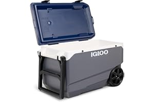 IGLOO Maxcold Latitude Roller Cool Box, szary, 85 l