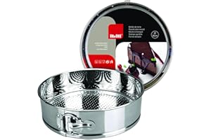 IBILI - Molde Desmontable Redondo 24 x 24 x 6,5 cms, Acero Inoxidable 18%