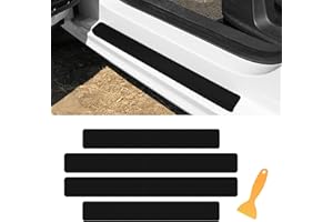 deemars 4PCS Protectores de Borde de Puerta de Coche, Protector de Umbral de Puerta de Entrada de Coche, Accesorios Universales para Coche Protector de Borde de Puerta de Entrada para Coche (Negro)