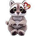 TY Petey Raccoon Beanie Bellie 6 Inch Soft Plush Toy for Kids Collectible Stuffed Teddy Baby Toy Plushies Cute Cuddly Animal Gift