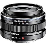 Olympus M.Zuiko Digital Obiettivo 17mm 1:1.8, Micro Quattro Terzi, per Fotocamere OM-D e PEN, Nero