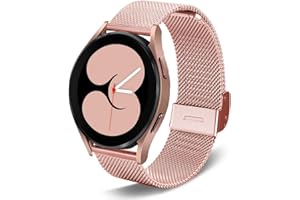 DEALELE Kompatybilny z Samsung Galaxy Watch 6/6 Classic / 5/5 Pro / 4 / 4 Classic / 3 41 mm / Active 2, 20 mm Bling Diamond Metal Steel pasek zastępczy do Huawei GT3 42 mm / GT2 42 mm