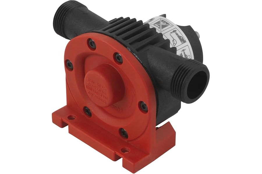 wolfcraft Pump with Plastic Casing (3000 l/h) - 2207000 - for Pumping Liquids with a Power Drill - for Fast and uncomplicated Transport of Non-Potable Water