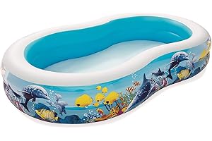Bestway Play Pool, Planschbecken 262x157x46 cm Piscina Gonfiabile, 262 x 157 x 46