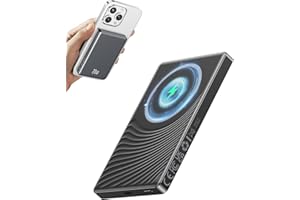 Ntaanoo iPhone Power Bank Magsafe, 22.5W PD 10000mAh Inalámbrico Bateria Externa Carga Rapida, Bateria Portatil Input & Output Powerbank Magnético Compatible con iPhone 17/16/15/14/13/12 Series