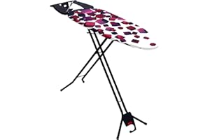 Mabel Home Planche à Repasser Peu encombrante, Rangement Facile, Hauteur réglable + Housse supplémentaire, Noir, Taille Unique