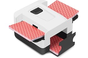 MAGIMAGI Automatic Card Shuffler 1/2 Deck, Rechargeable Portable Card shuffler Machine, Low Noise for Blackjack, UNO, Skip-Bo, for Travel Home Party Card Games