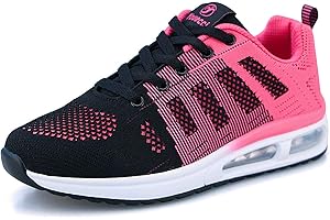 ANBIWANGLUO Zapatillas de Deporte para Mujer Zapatillas Deportivas para Correr Zapatos con Cordones para Caminar Zapatillas Transpirables para Correr al Aire Libre para Correr