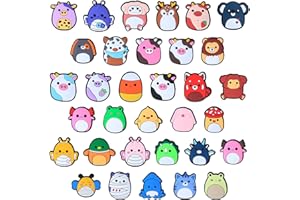 YUMCUTE Croc Charms Cartoon PVC Shoe Decoration Charms Cute Durable Water Proof Shoe Charms DIY Decorative Sandals Bracelet Wristband Beach Bags Accessories Birthday Party Gift for Kids Girls Boys Adult