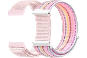 Carneedi 2-pack nylonarmband för barn, 20 mm, armband, stängning, justerbart ersättningsband för flickor och pojkar