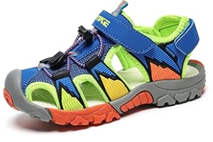 JMFCHI Kinder Sandalen Jungen Geschlossene Sommerschuhe Sports Outdoorsandalen Mädchen Trekkingsandalen Wandern Strand Schuhe