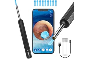 ‎LEBEXY LEBEXY Ohrenreiniger Ohrenschmalz Entferner Otoskop | 1920P Wifi Ohrreiniger Kamera mit 6 LEDs | Ohrkamera 10mm Brennweite | Ohr Endoskop Ohren Reinigung Ohrspiegel für Android/IOS/Harmony OS